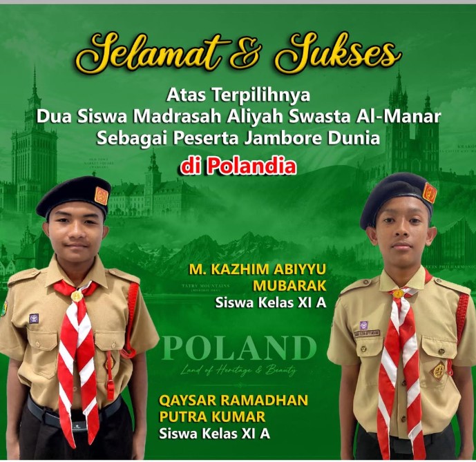 Kabar Gembira, Dua Santri Al Manar Aceh Lolos Seleksi Jambore Dunia Polandia 2027
